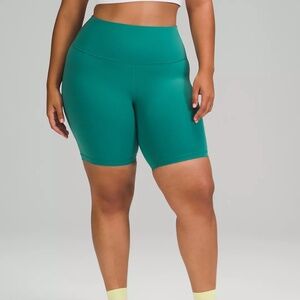 lululemon Wunder Train Shorts 6", Size 6, Teal Lagoon, NWOT